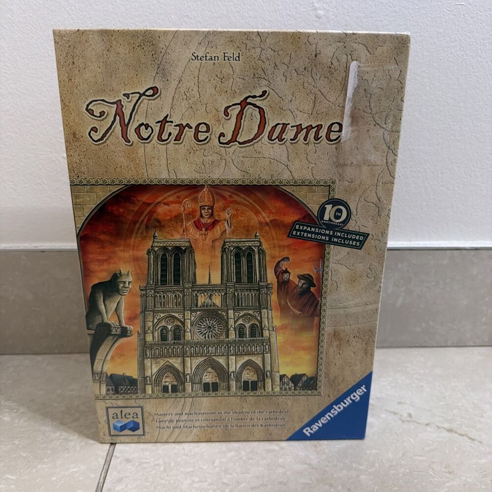 Notre Dame 10th Anniversary Edition Stefan Feld 2017 Board Game Alea Sealed New